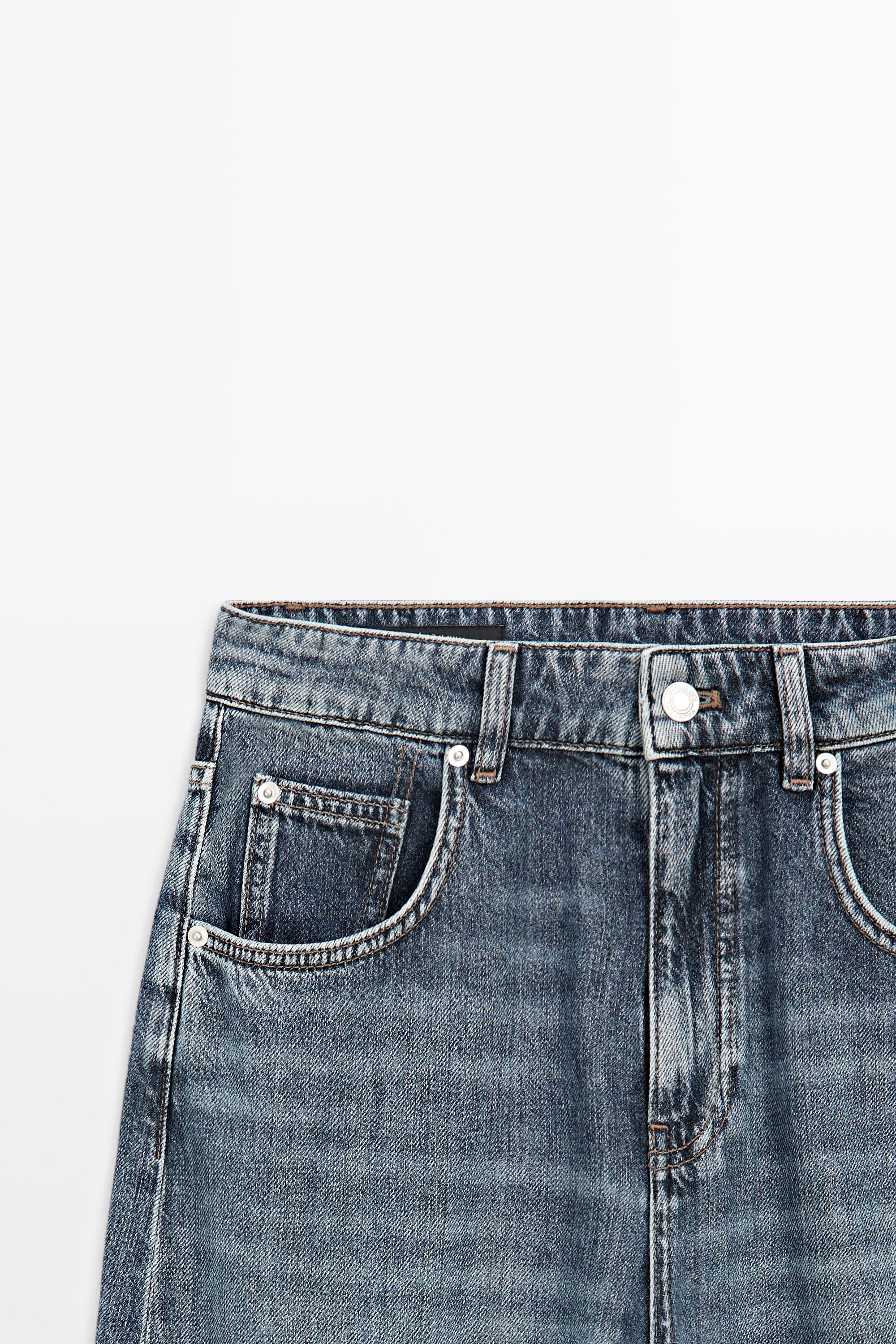 Jean barrel taille moyenne